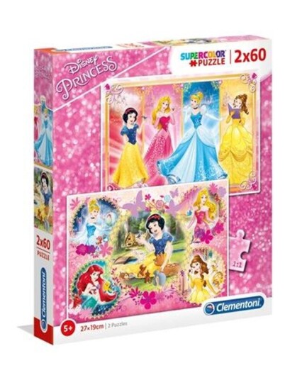 Clementoni 2x60 pcs. Puzzles Kids Special Collection Princess Gulv