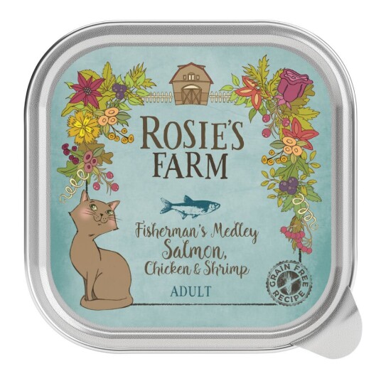 Rosie'S Farm Adult 16 X 100 G Laks & Kylling Med Reker Rosie'S Farm Adult 16 X 100 G Laks & Kylling Med Reker
