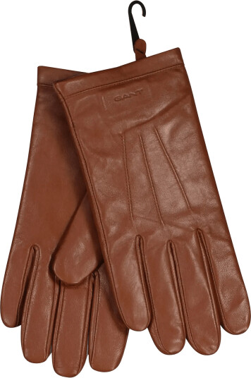 Gant Cashmere Lined Lambskin Gloves - Brown - S