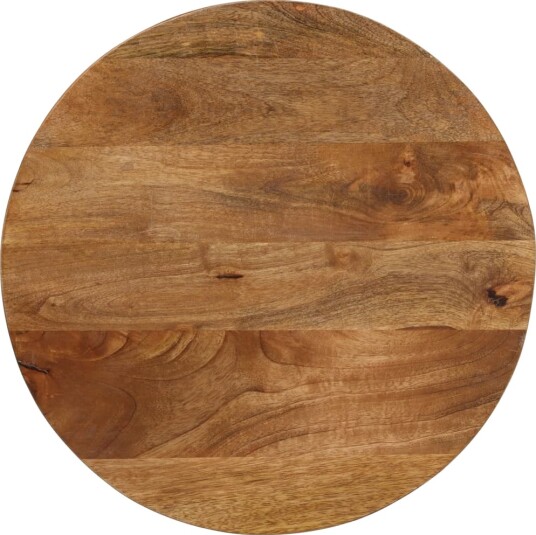 Bordplate Ø 40x3,8 cm rund grovt heltre mangotre