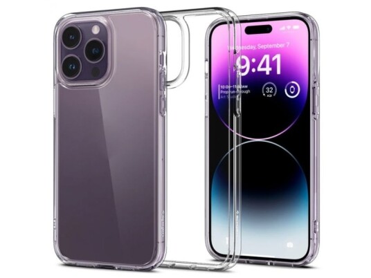 Spigen Crystal Hybrid Mobildeksel for iPhone 14 Plus Gjennomsiktig