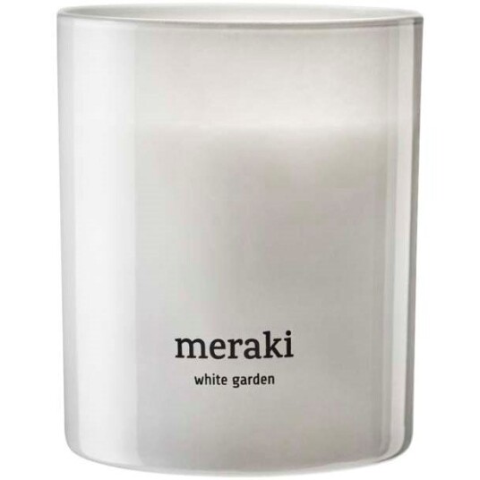 Meraki - Duftlys white garden 9,5x8 cm hvit