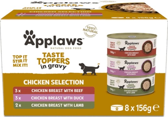 Applaws Våtfôr Taste Toppers Prøvepakke Prøvepakke I Saus 8 X 156 G Applaws Våtfôr Taste Toppers Prøvepakke Prøvepakke I Saus 8 X 156 G