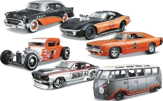 Revell Harley-davidson-biler 1:24 Ass. Revell Harley-davidson-biler 1:24 Ass.