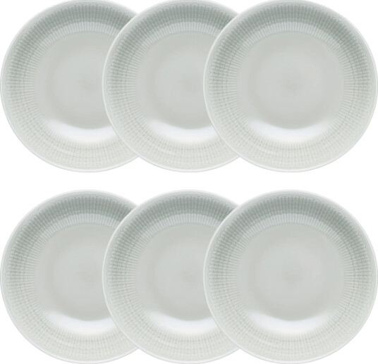 Rörstrand Swedish Grace dyp tallerken 6 pk Tåke grå