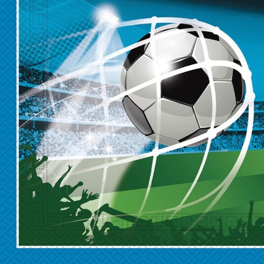 Fotball Servietter 33x33cm 20 stk