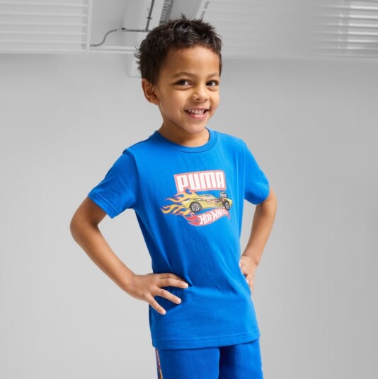 Puma Hot Wheels T-skjorte Blå 98 Puma Hot Wheels T-skjorte Blå 98