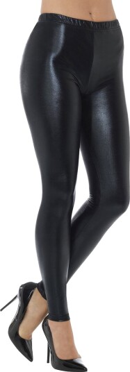 Catwoman 80-Talls Metallic Disco Leggings Svarte Catwoman 80-Talls Metallic Disco Leggings Svarte