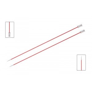 KnitPro Zing Strikkepinner / Jumperpinner Aluminium 40cm 2,00mm / 15.7