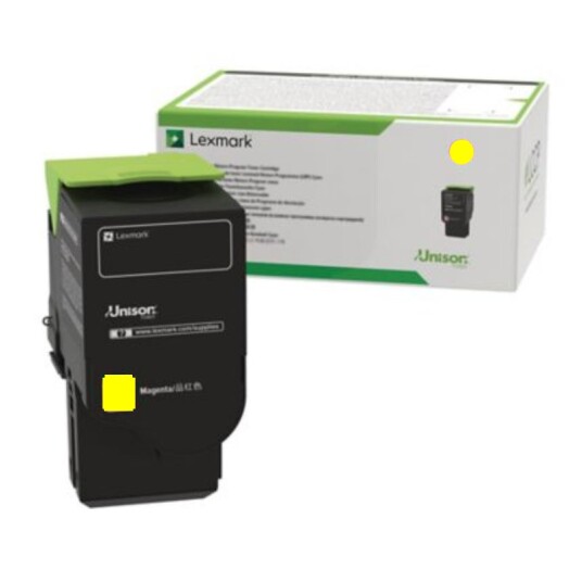 Lexmark CS421 Y Toner - 78C2XYE Original - Gul 5000 sider Lexmark CS421 Y Toner - 78C2XYE Original - Gul 5000 sider