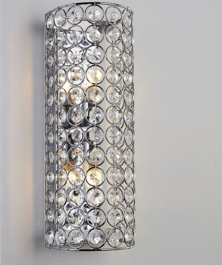 Julia Vegglampe  IP44  Krom