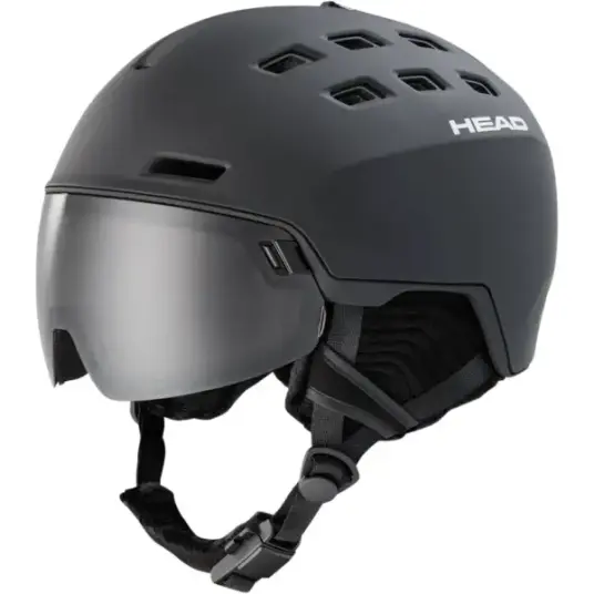 Head Radar 5K + SL Skihjelm med Visir Black 52-55cm
