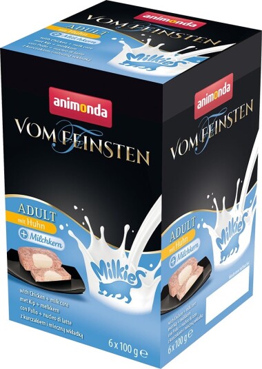 Animonda Vom Feinsten Våtfôr Adult Milkies Med & Melkekjerne Kylling 6 X 100 G