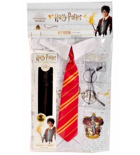 Harry Potter Set (Small Shirt With Tie, Glasses And Wand) -