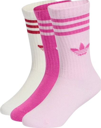 Adidas Originals Crew Sock 3P   Pink   16 18