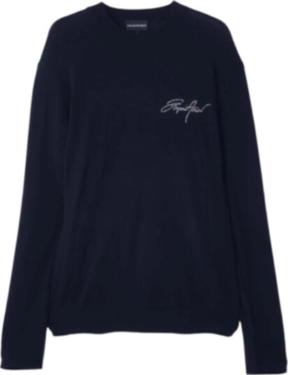 Emporio Armani Herre Strikkevarer Blå M,
