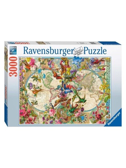 Ravensburger Flora & Fauna World Map 3000pcs