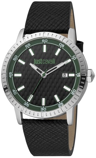 Just Cavalli Herreklokke JC1G216L0025 Classic Sort/Lær Ø42 mm Just Cavalli Herreklokke JC1G216L0025 Classic Sort/Lær Ø42 mm