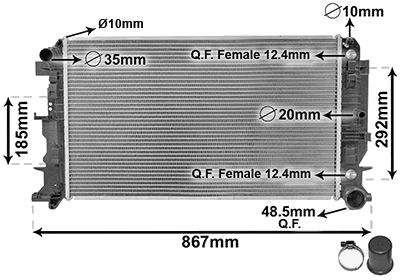 VAN WEZEL 30002403 Radiator motorkjøling VAN WEZEL 30002403 Radiator motorkjøling