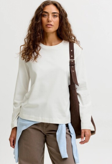 JJXX Jxsophia Boxy Ls Tee Jrs Noos White XS