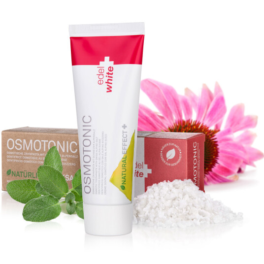 Tannkrem Sensitive Edel+White Osmotonic 75 ml.
