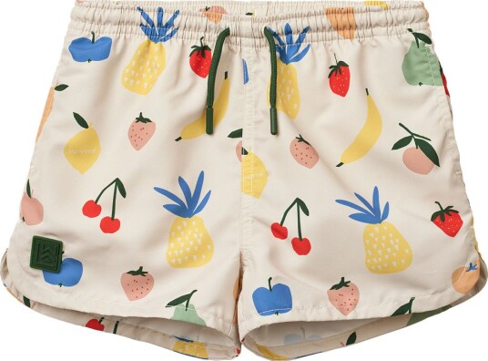 Liewood Badeshorts - Aiden - Frukt/Sandy - Liewood - 6 år (116) - Badetøy - Beige