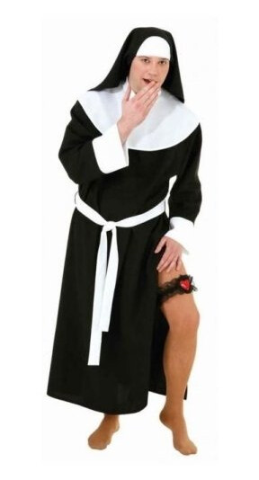 Sexy Nonne Kostume, Mand