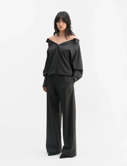 Ahlvar Gallery Mel Check Trousers - Grey - XS