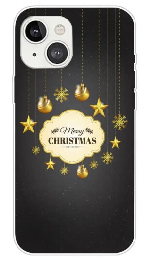 INCOVER iPhone 15 Fleksibelt Plast Jul Deksel - Merry Christmas - Gull Dekorasjoner INCOVER iPhone 15 Fleksibelt Plast Jul Deksel - Merry Christmas - Gull Dekorasjoner