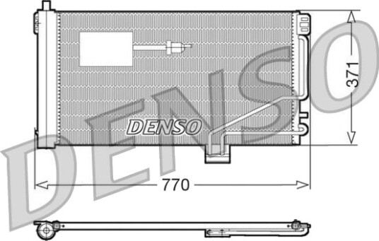 Kondensator, klimaanlegg DENSO DCN17015