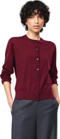 Julie Josephine Lilja merino cardigan XS rød dame