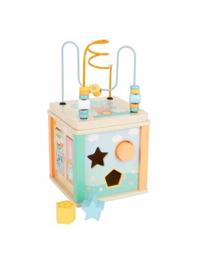 Small Foot Wooden Activity Cube and Motor Skills Small Foot Wooden Activity Cube and Motor Skills