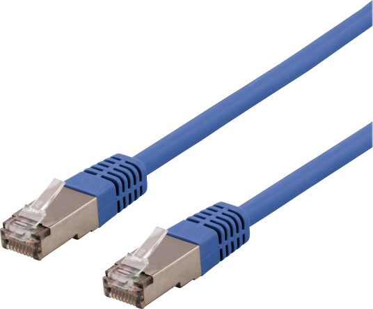 Deltaco SFTP Cat 6 Koblingskabel 1m Blå