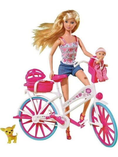 SIMBA DICKIE GROUP Steffi LOVE Bike Tour Doll 29cm