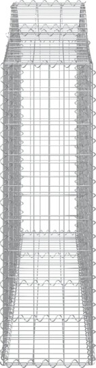 vidaXL Gabionkurver buede 4 stk 200x30x100/120 cm galvanisert jern