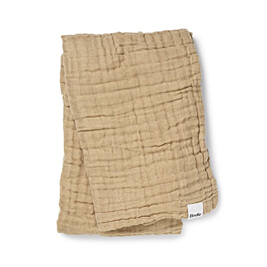 Elodie  Rynket Teppe 120x120 Pure Khaki