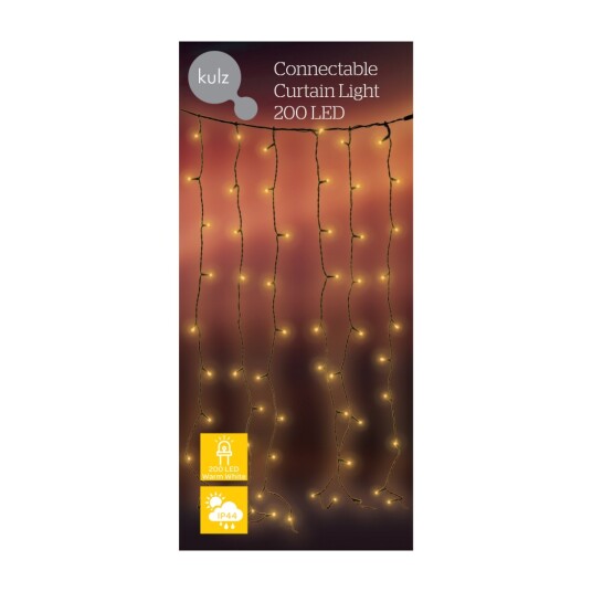 KULZ CONNECTABLE LYSGARDIN 200 LED 1 M