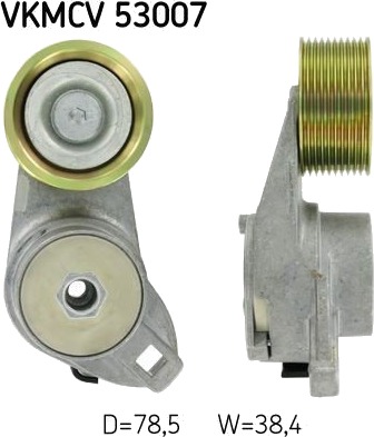 Strammehjul kilerem SKF VKMCV 53007