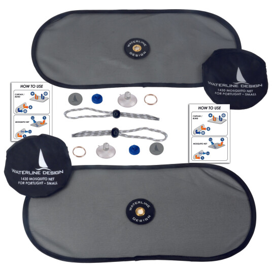 Waterline Design Myggnett til Portlights, Liten (2-pk) Waterline Design Myggnett til Portlights, Liten (2-pk)