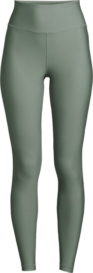 Graphic High Waist Tights, Dusty Green Grøn 38 Graphic High Waist Tights, Dusty Green Grøn 38