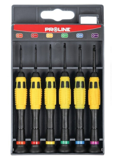 Pro-Line Torx Urmakerskrutrekkere 6 Stk. Ni-Cr-Mo 10225