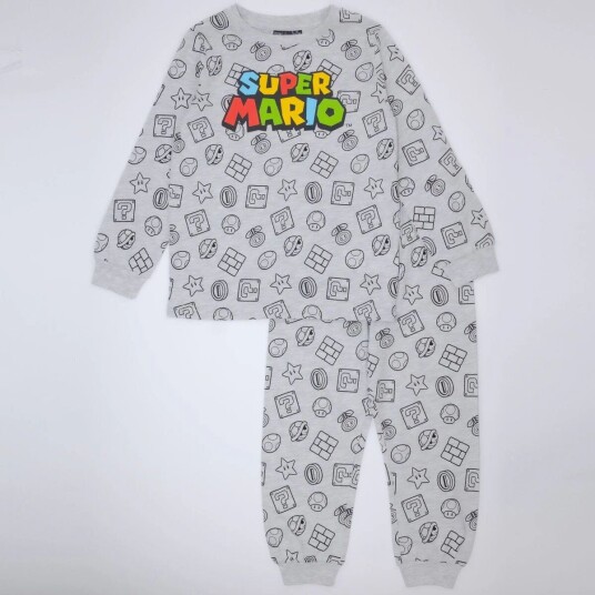 Super Mario Pysjamas Icon Frenzy - 104 / 4 år - Barn - Gutt/Jente - 60% bomull/40% polyester Super Mario Pysjamas Icon Frenzy - 104 / 4 år - Barn - Gutt/Jente - 60% bomull/40% polyester
