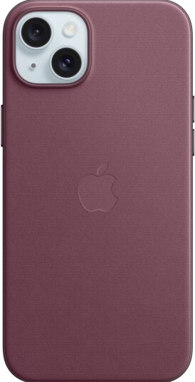 Apple iPhone 15 Plus FineWoven deksel med MagSafe Morbær
