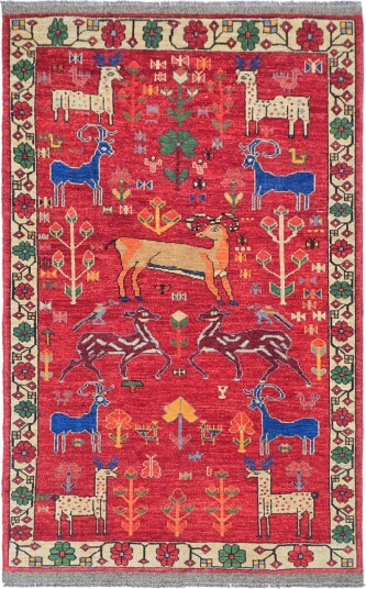 Orientalsk Teppe   Tribal Hand Knotted   158 x 239 cm Størrelse: 158 x 239 cm