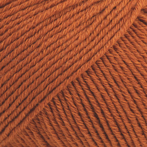 Cotton Merino Uni Colour Garn Ullmiks 50 g Rust 25 Drops