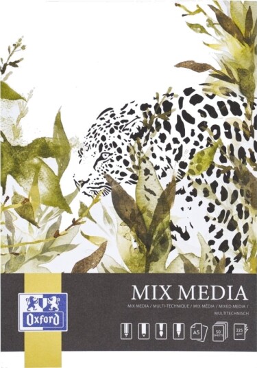 Kunstnerisk Blokk A5/50K Mix Media 225G Limt