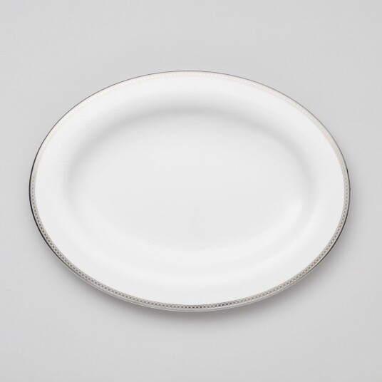 Royal Porcelain Silver Paisley Ovalt Fat 39 cm