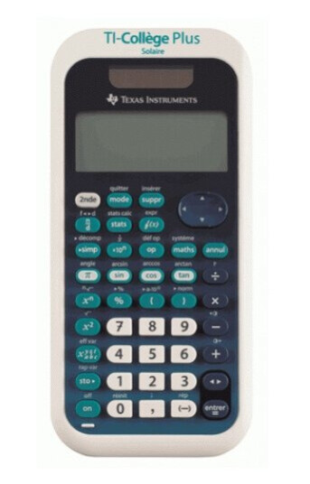 Texas Instruments Ti College Plus, Lomme, Vitenskaplig, 2 Linjer, Batteri, Svart, Blå, Hvit
