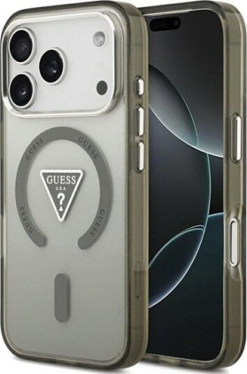 GUESS IML Gradient Triangle Logo MagSafe Case for iPhone 17 Pro - Green