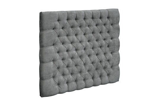 Sengegavl Estelle 140 cm Fløyel Grå Sengegavl Estelle 140 cm Fløyel Grå